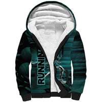 Personalized Running Sherpa Hoodie Infinite Sprint Energy