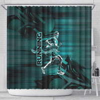 Running Shower Curtain Infinite Sprint Energy