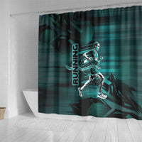 Running Shower Curtain Infinite Sprint Energy