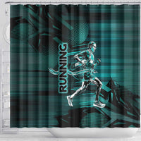 Running Shower Curtain Infinite Sprint Energy
