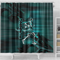 Running Shower Curtain Infinite Sprint Energy