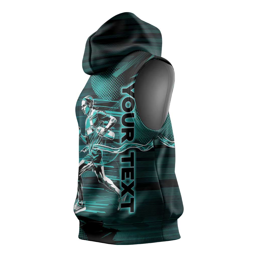 Personalized Running Sleeveless Hoodie Infinite Sprint Energy