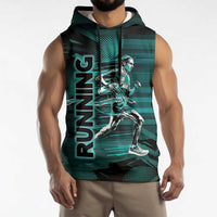 Personalized Running Sleeveless Hoodie Infinite Sprint Energy