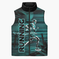 Personalized Running Sleeveless Puffer Jacket Infinite Sprint Energy