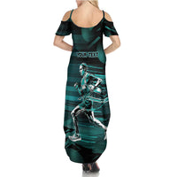 Personalized Running Summer Maxi Dress Infinite Sprint Energy