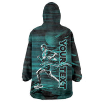 Personalized Running Wearable Blanket Hoodie Infinite Sprint Energy