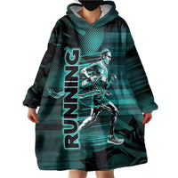 Personalized Running Wearable Blanket Hoodie Infinite Sprint Energy