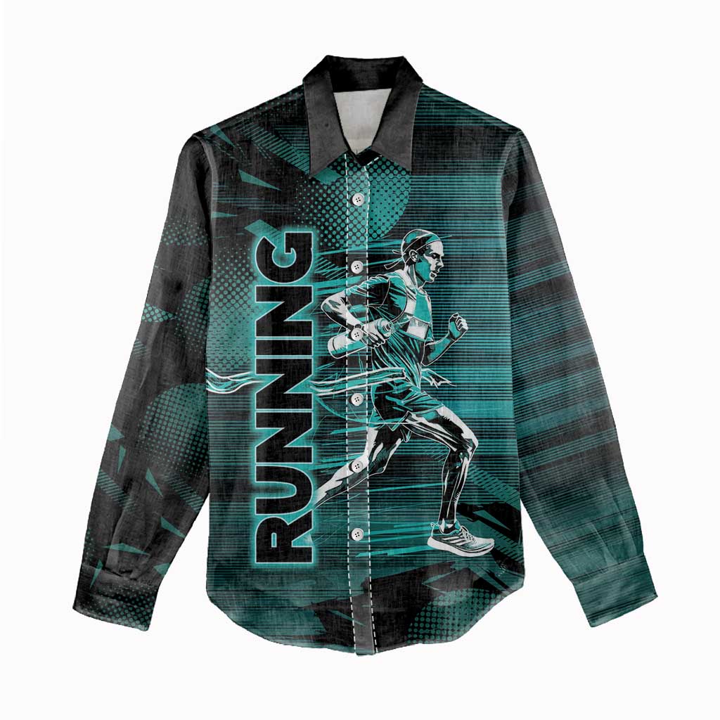 Personalized Running Women Casual Shirt Infinite Sprint Energy