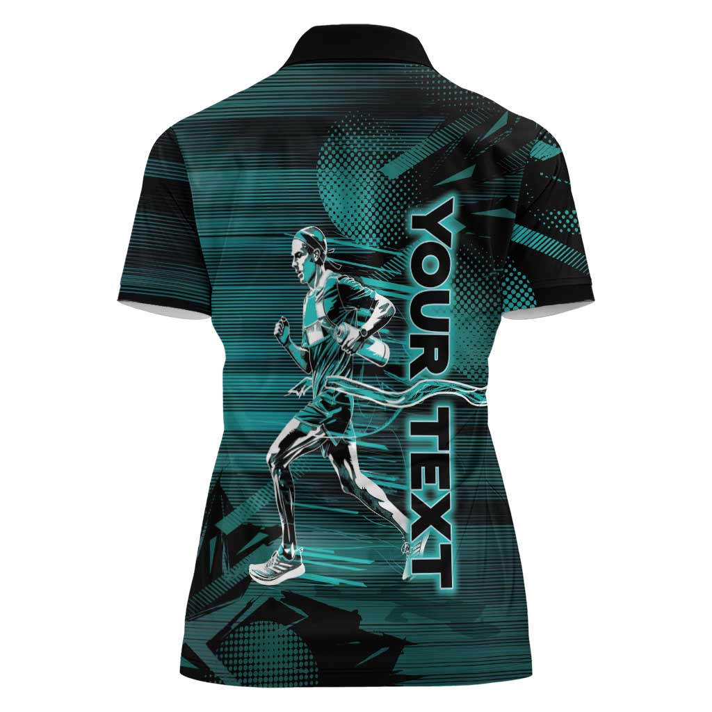 Personalized Running Women Polo Shirt Infinite Sprint Energy