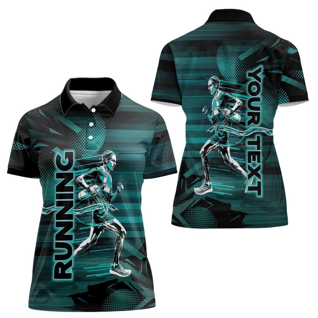 Personalized Running Women Polo Shirt Infinite Sprint Energy
