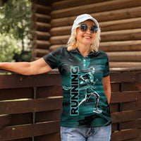 Personalized Running Women Polo Shirt Infinite Sprint Energy