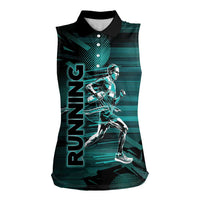 Personalized Running Women Sleeveless Polo Shirt Infinite Sprint Energy