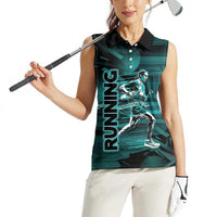 Personalized Running Women Sleeveless Polo Shirt Infinite Sprint Energy