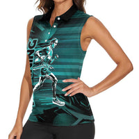 Personalized Running Women Sleeveless Polo Shirt Infinite Sprint Energy