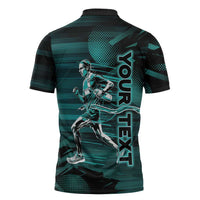 Personalized Running Zipper Polo Shirt Infinite Sprint Energy