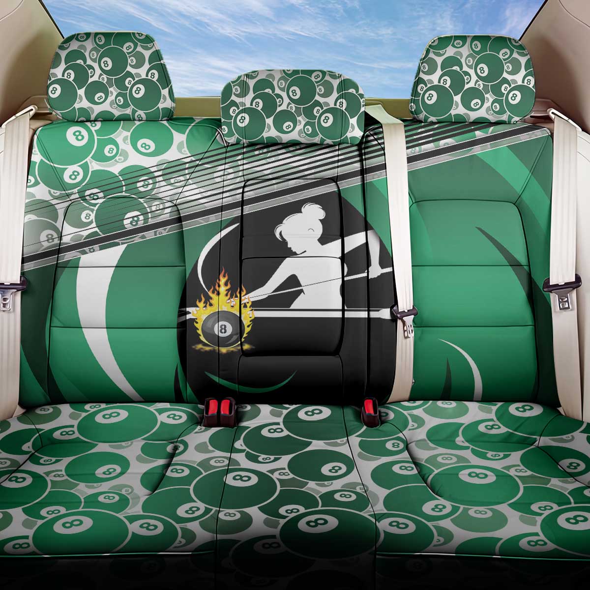 Billiards Back Car Seat Cover Master Of The Cue