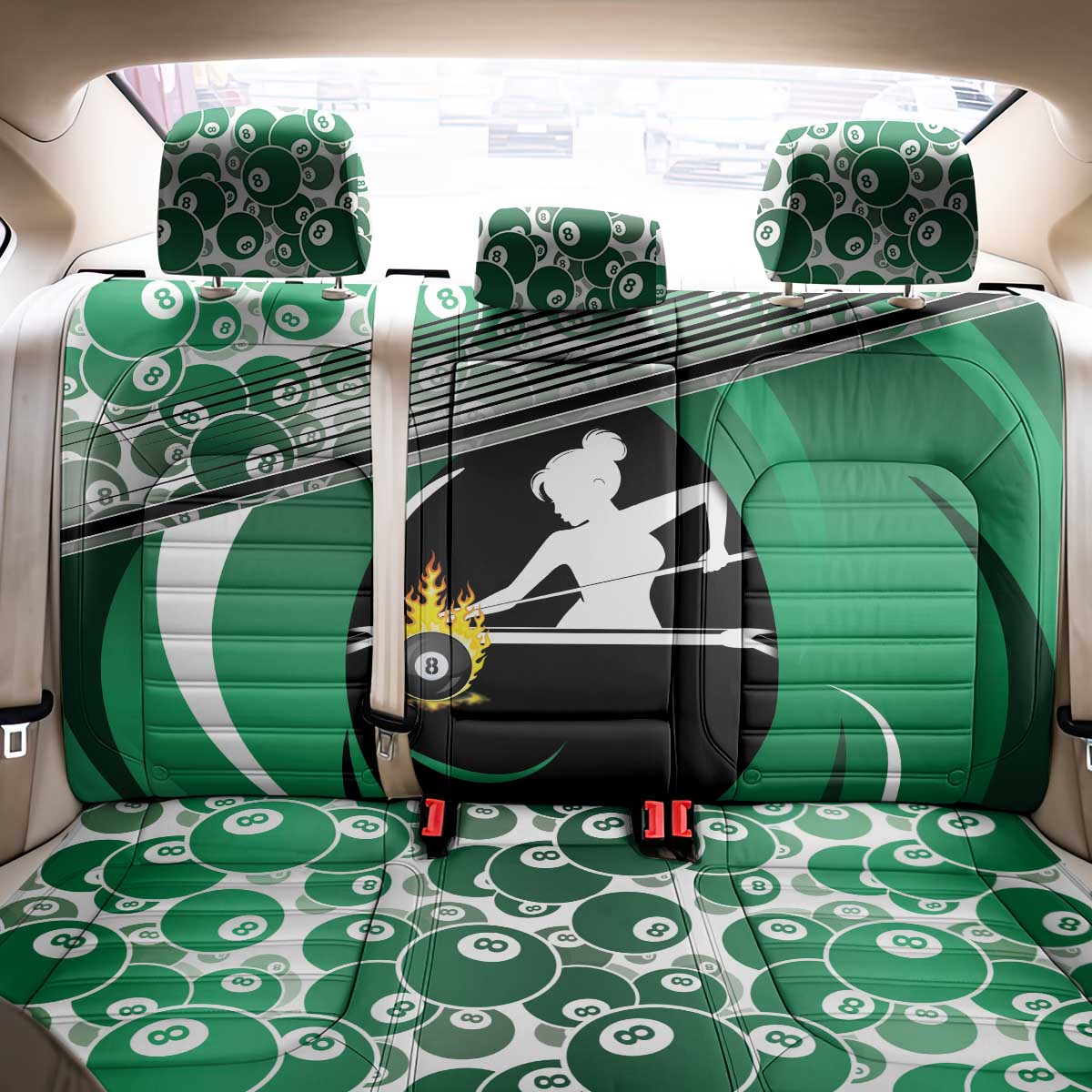Billiards Back Car Seat Cover Master Of The Cue