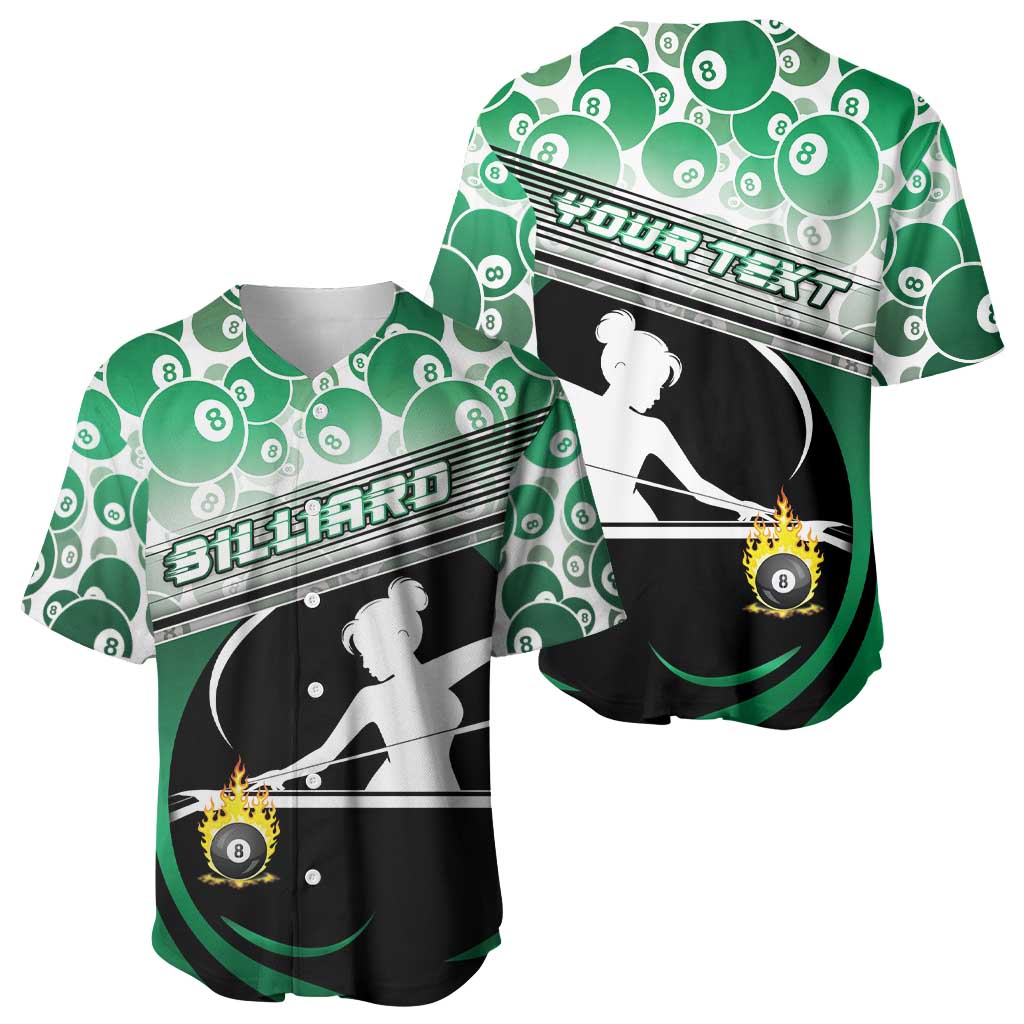 Personalized Billiards Baseball Jersey Master Of The Cue