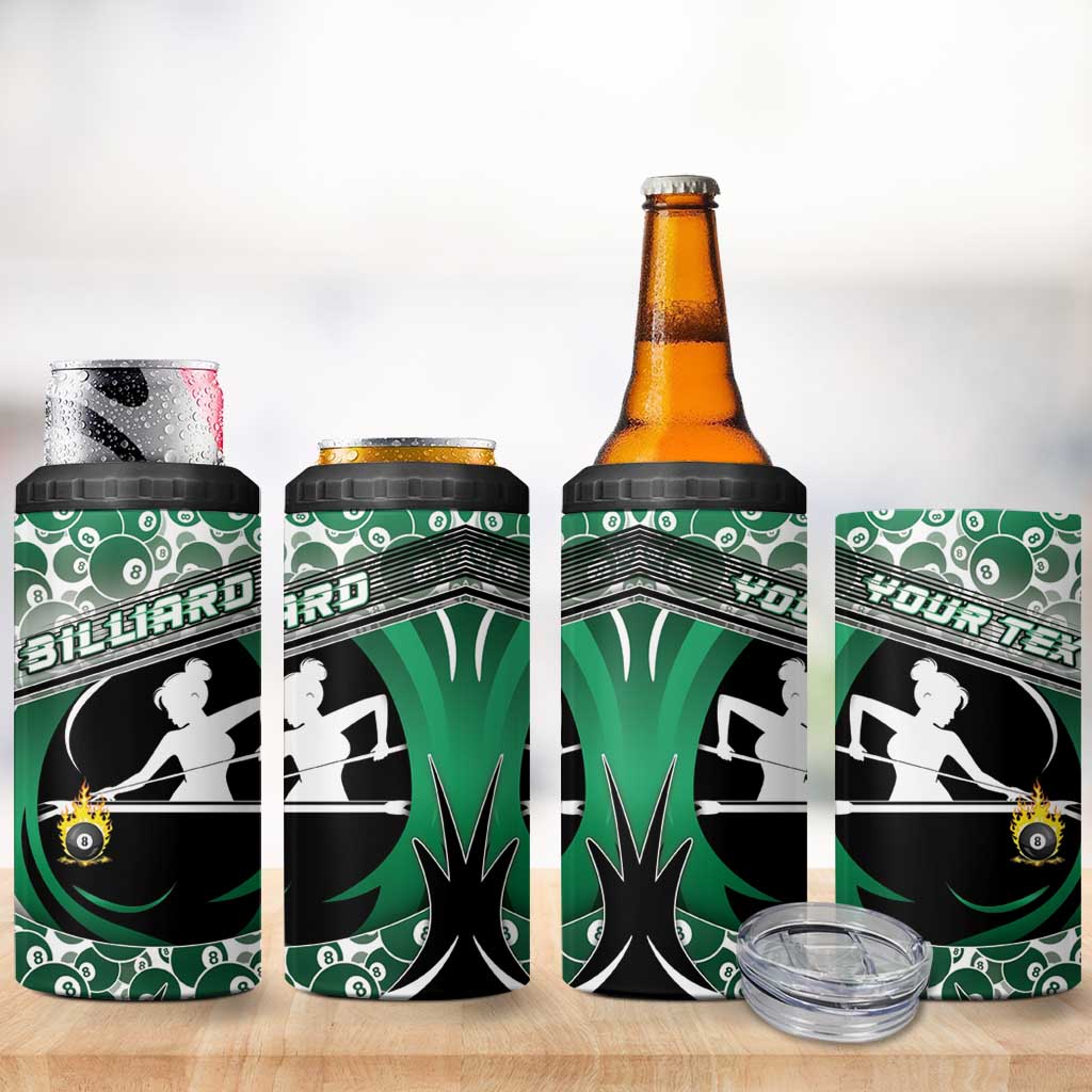 Personalized Billiards 4 in 1 Can Cooler Tumbler Master Of The Cue