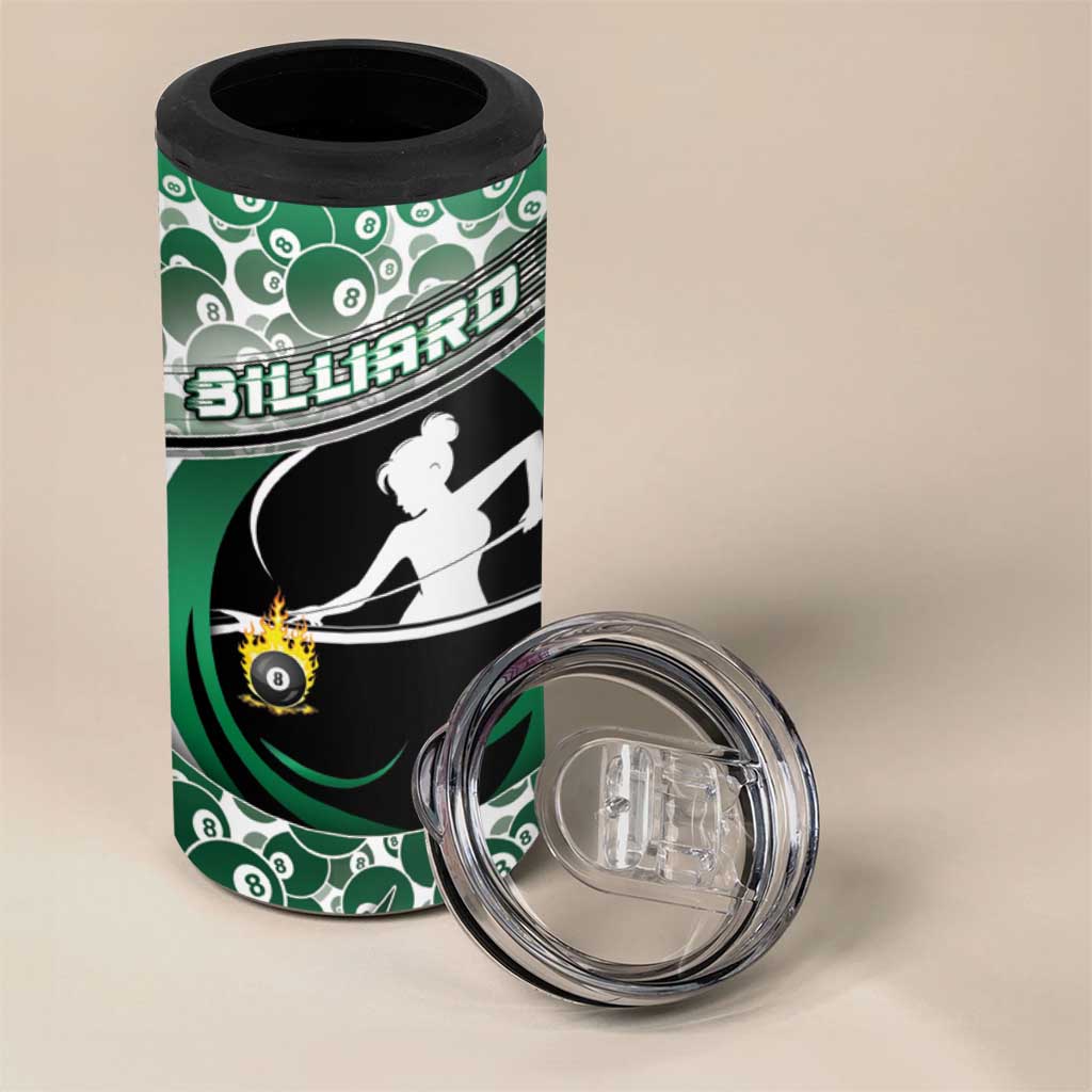 Personalized Billiards 4 in 1 Can Cooler Tumbler Master Of The Cue