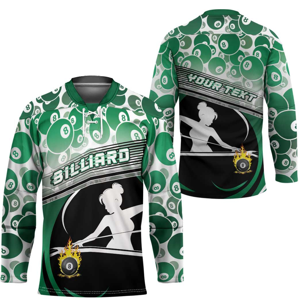 Personalized Billiards Hockey Jersey Master Of The Cue