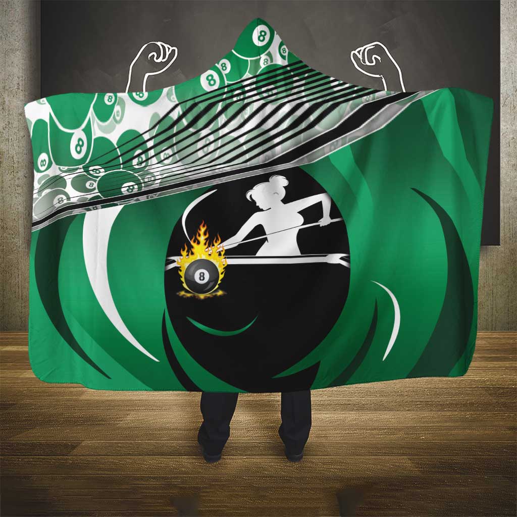 Billiards Hooded Blanket Master Of The Cue