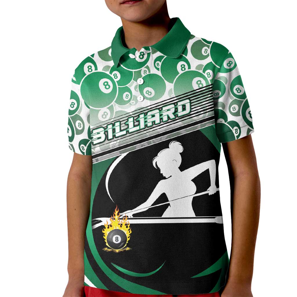 Personalized Billiards Kid Polo Shirt Master Of The Cue