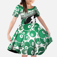 Personalized Billiards Kid Short Sleeve Dress Master Of The Cue