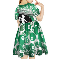 Personalized Billiards Kid Short Sleeve Dress Master Of The Cue