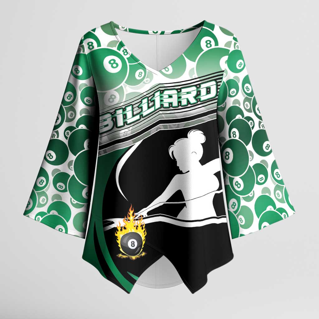 Personalized Billiards Kimono Sleeve Blouse Master Of The Cue