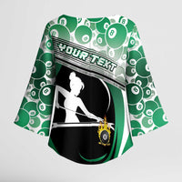 Personalized Billiards Kimono Sleeve Blouse Master Of The Cue