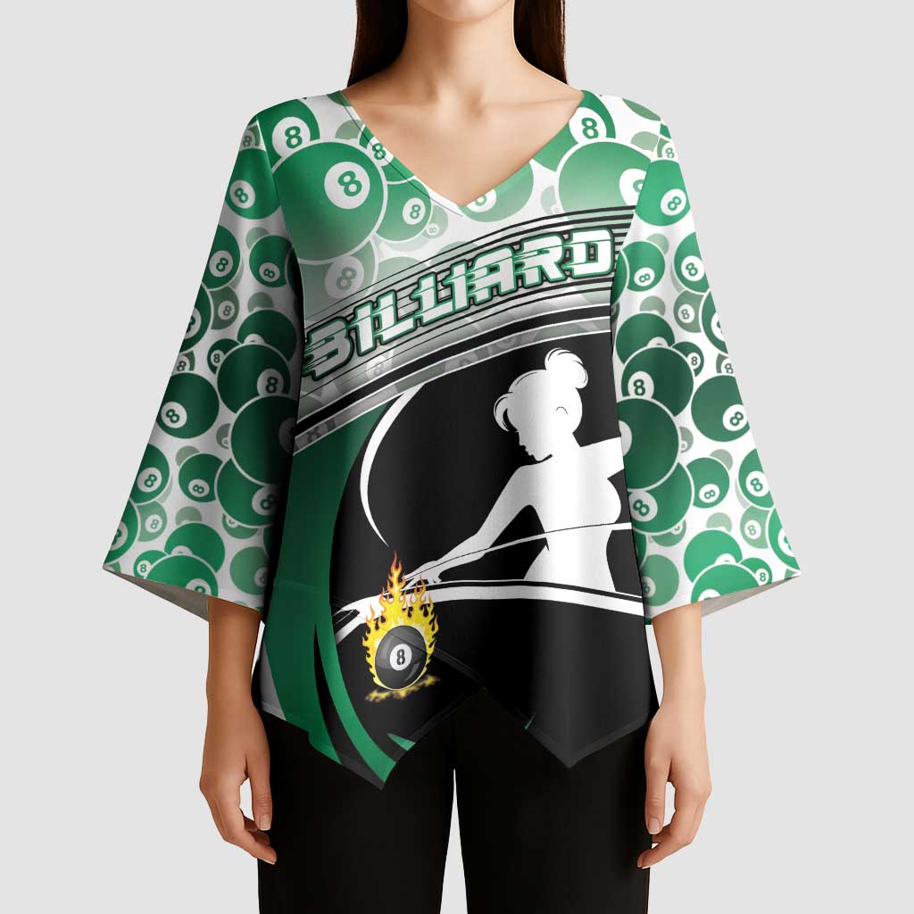 Personalized Billiards Kimono Sleeve Blouse Master Of The Cue