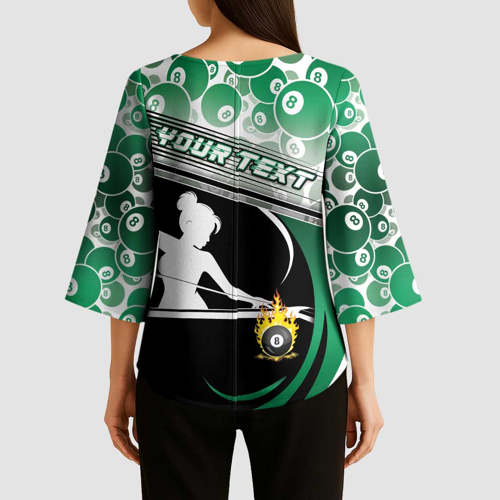Personalized Billiards Kimono Sleeve Blouse Master Of The Cue