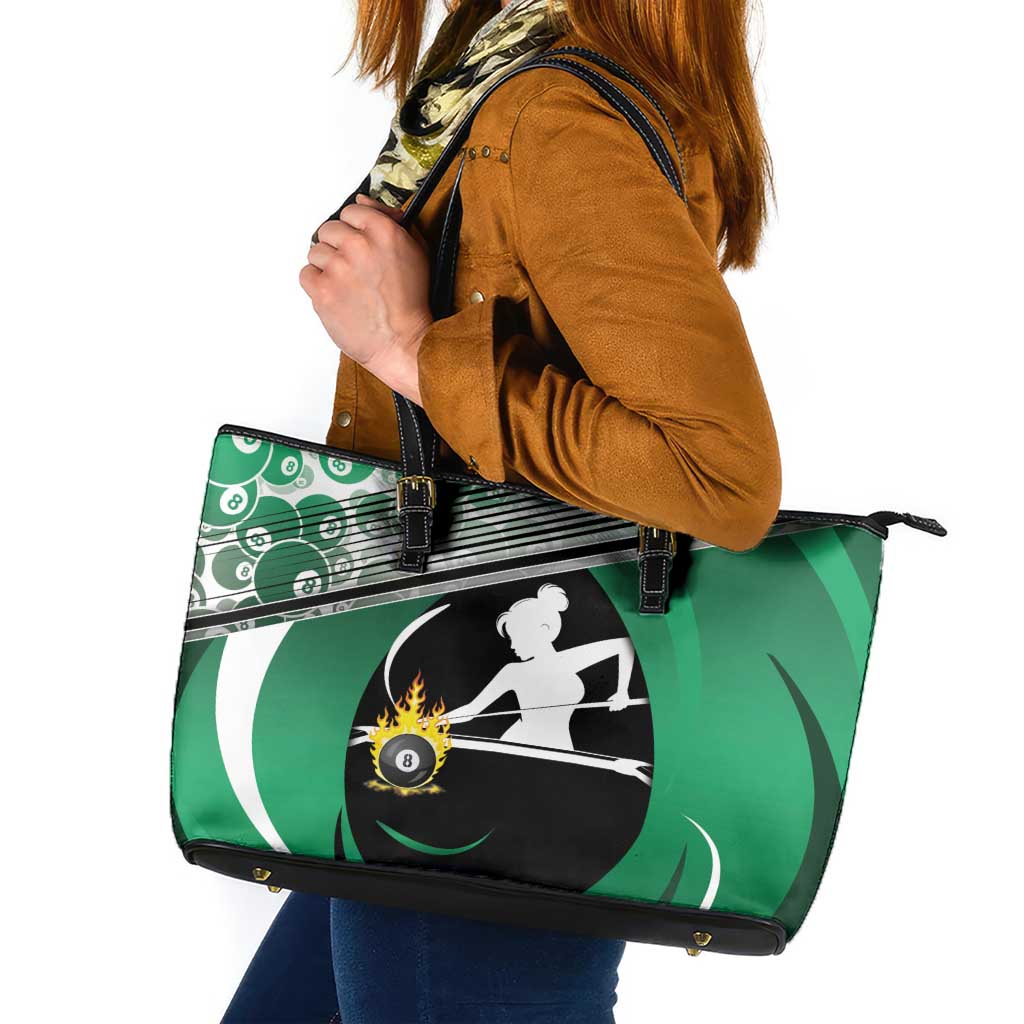 Billiards Leather Tote Bag Master Of The Cue