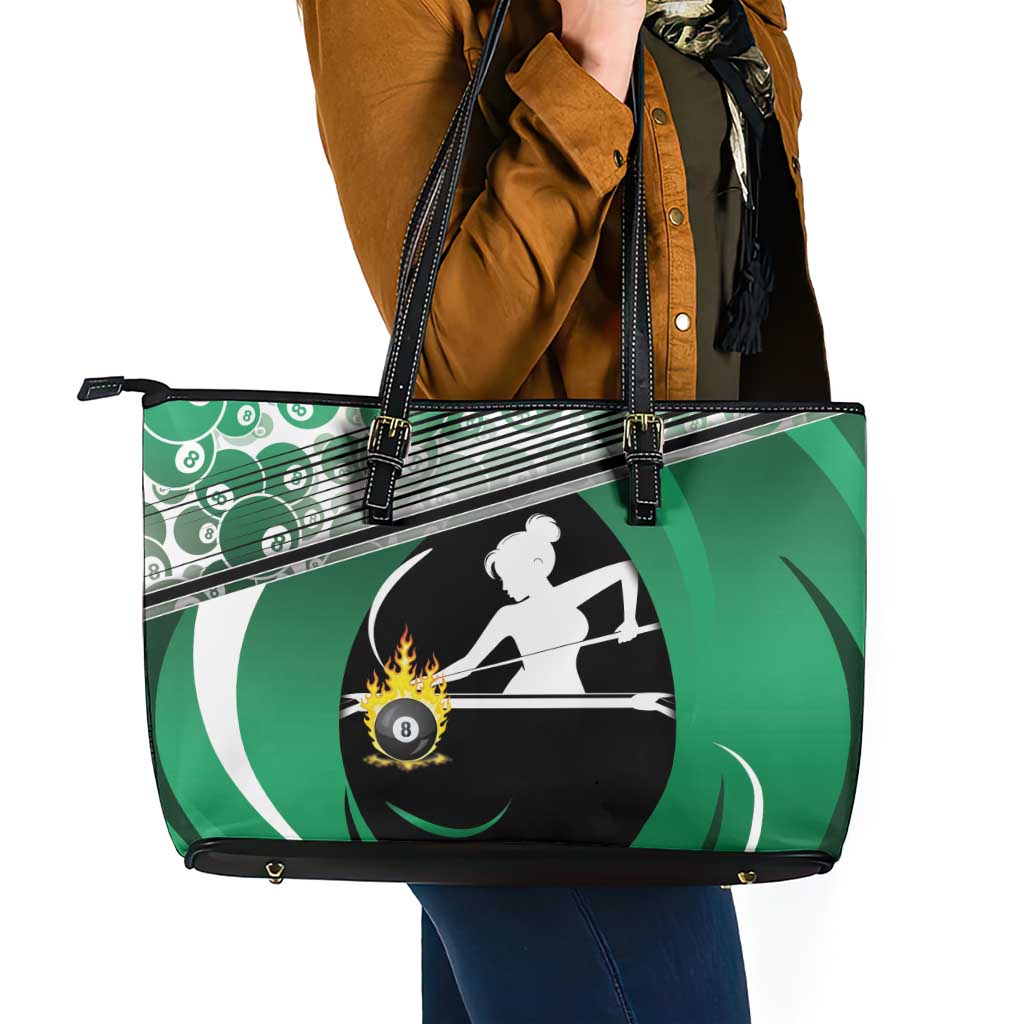 Billiards Leather Tote Bag Master Of The Cue