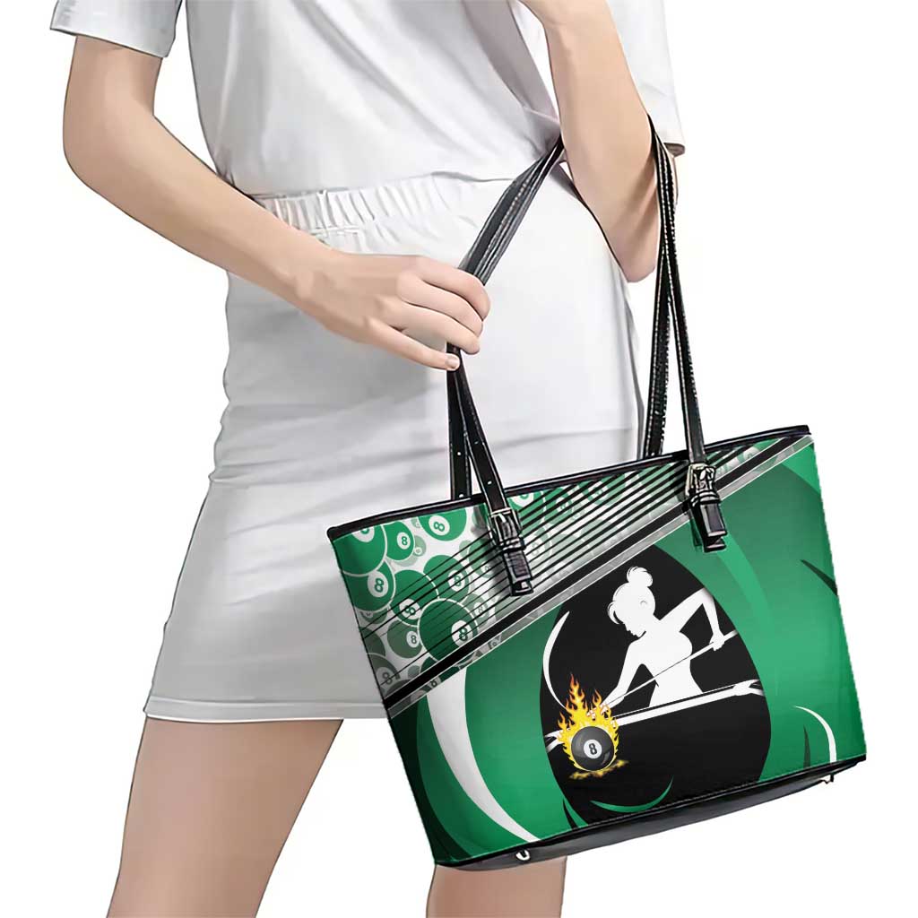 Billiards Leather Tote Bag Master Of The Cue