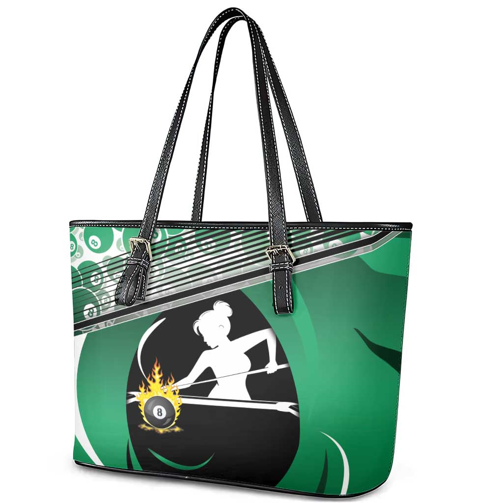 Billiards Leather Tote Bag Master Of The Cue