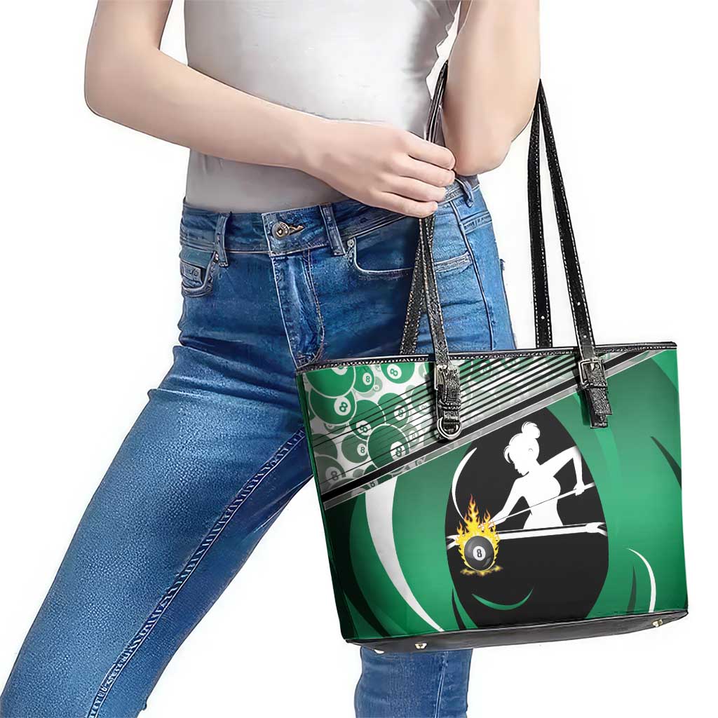 Billiards Leather Tote Bag Master Of The Cue