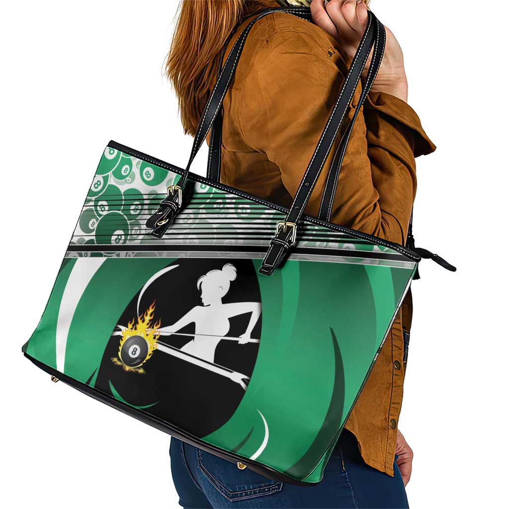 Billiards Leather Tote Bag Master Of The Cue