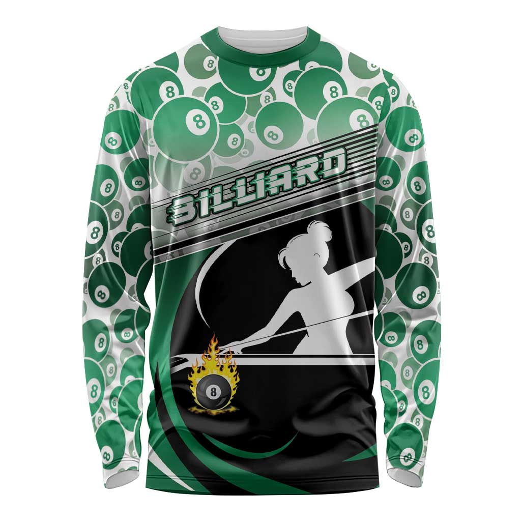 Personalized Billiards Long Sleeve Shirt Master Of The Cue