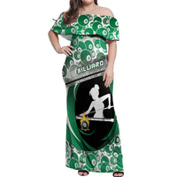 Personalized Billiards Off Shoulder Maxi Dress Master Of The Cue