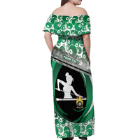 Personalized Billiards Off Shoulder Maxi Dress Master Of The Cue
