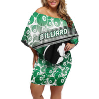 Personalized Billiards Off Shoulder Short Dress Master Of The Cue