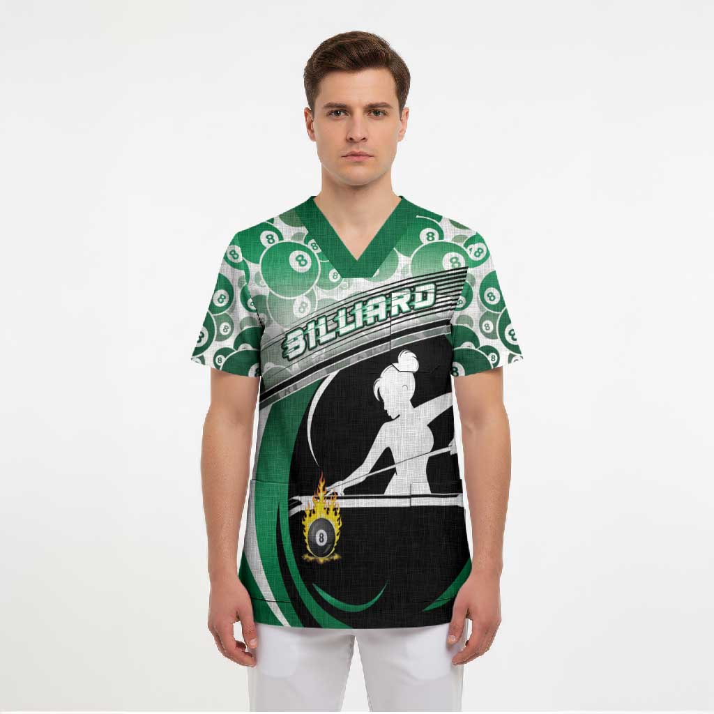 Personalized Billiards Scrub Top Master Of The Cue