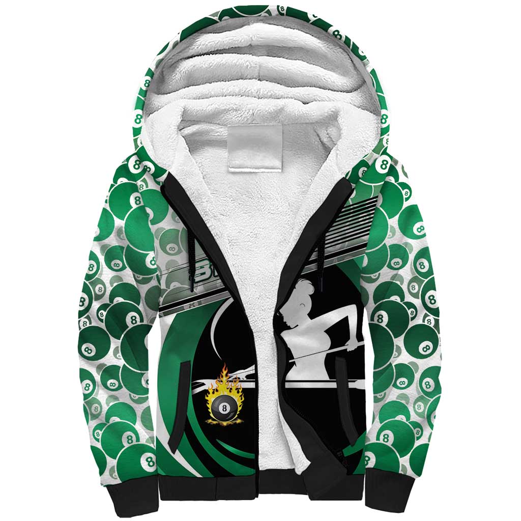 Personalized Billiards Sherpa Hoodie Master Of The Cue