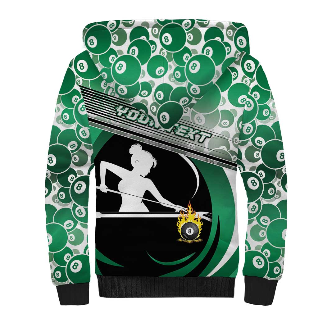 Personalized Billiards Sherpa Hoodie Master Of The Cue