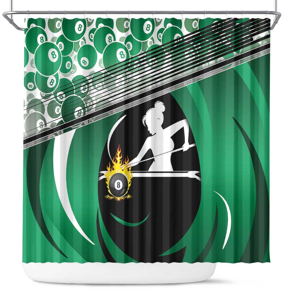 Billiards Shower Curtain Master Of The Cue