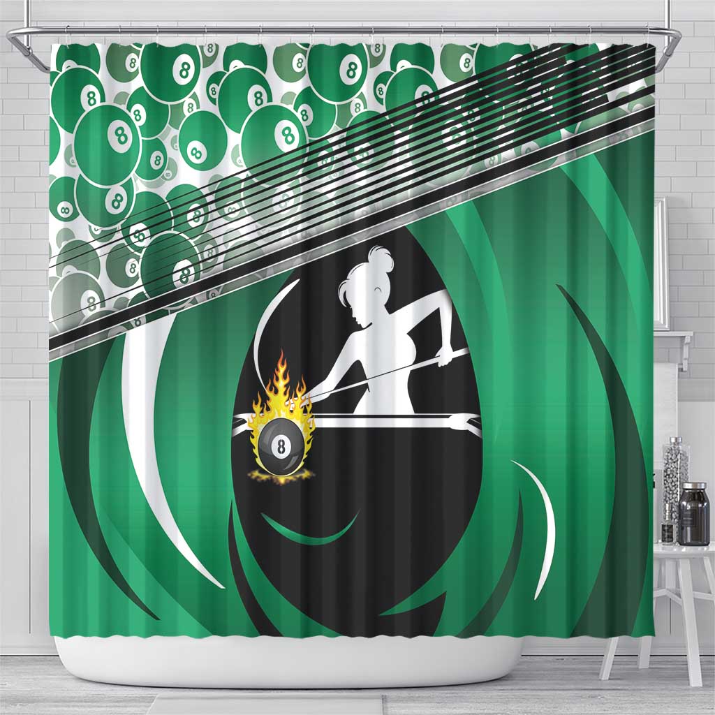 Billiards Shower Curtain Master Of The Cue