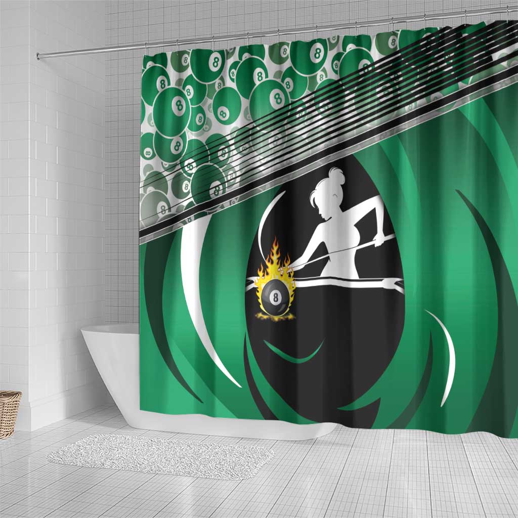 Billiards Shower Curtain Master Of The Cue