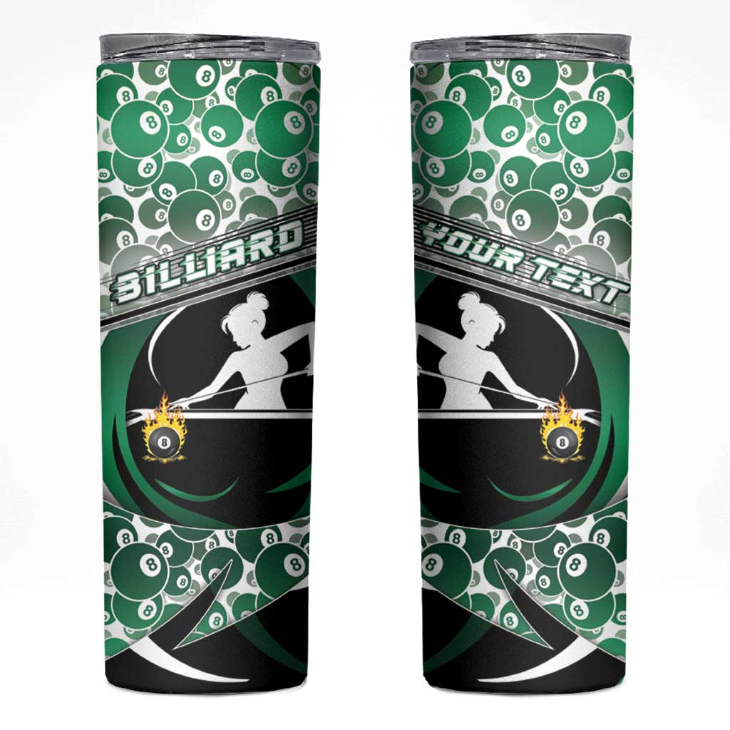 Personalized Billiards Skinny Tumbler Master Of The Cue